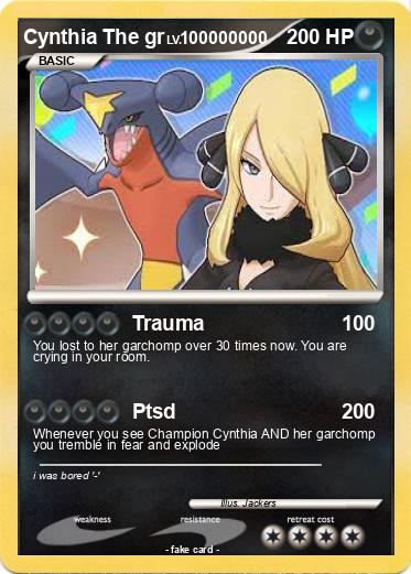 Pokemon Cynthia The gr