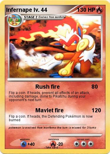 Pokemon Infernape lv. 44