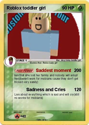 Pokemon Roblox toddler girl