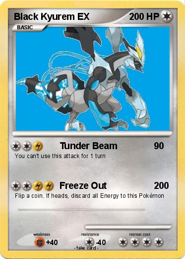 Pokemon Black Kyurem EX