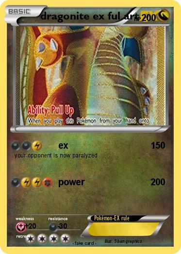 Pokemon dragonite ex ful art