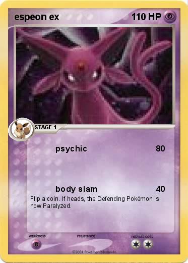 Pokemon espeon ex
