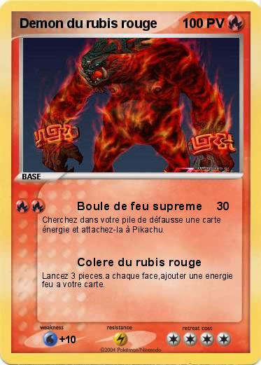Pokemon Demon du rubis rouge