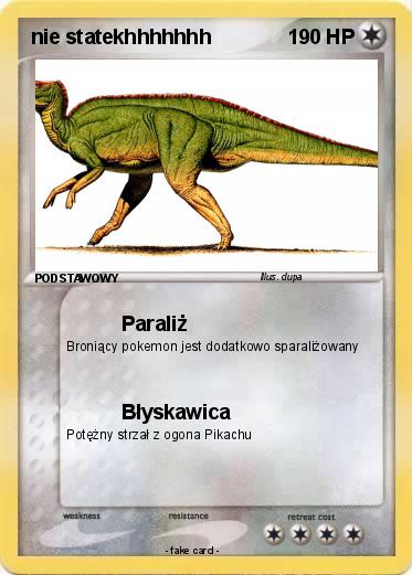 Pokemon nie statekhhhhhhh