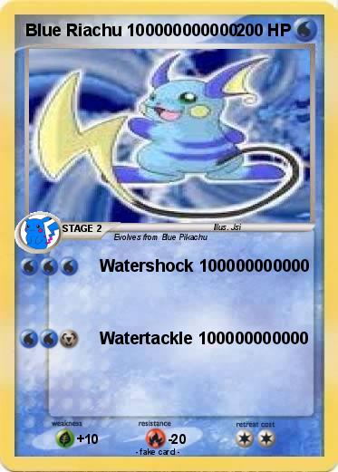 Pokemon Blue Riachu 100000000000