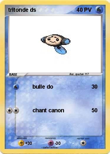 Pokemon tritonde ds