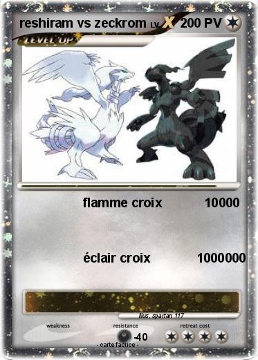 Pokemon reshiram vs zeckrom