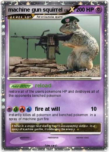 Pokemon machine gun squirrel