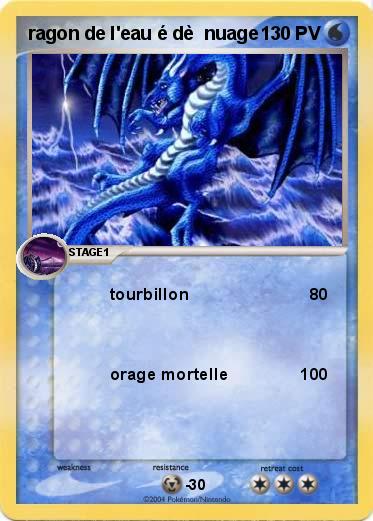Pokemon ragon de l'eau é dè  nuage