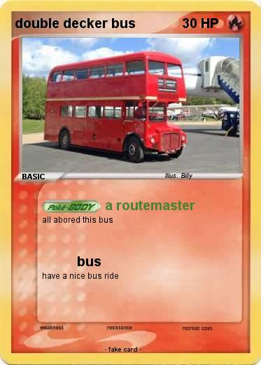 Pokemon double decker bus