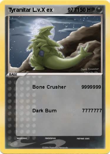 Pokemon Tyranitar L.v.X ex          977 