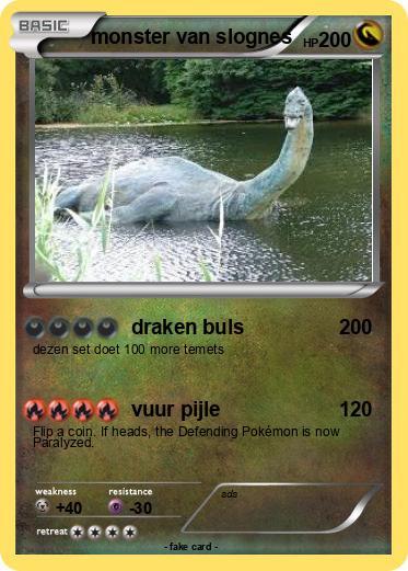 Pokemon monster van slognes