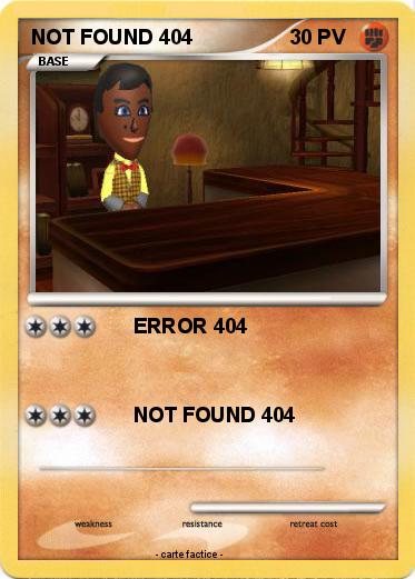 Pokemon NOT FOUND 404