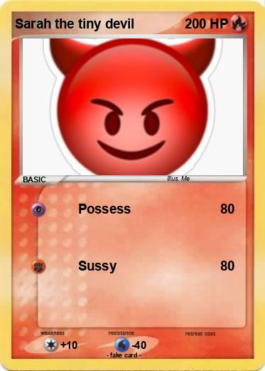 Pokemon Sarah the tiny devil