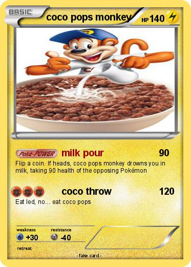 Pokemon coco pops monkey