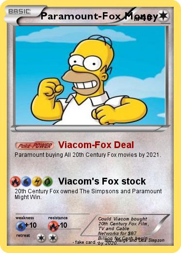 Pokemon Paramount-Fox Money