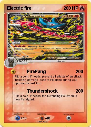Pokemon Electric fire