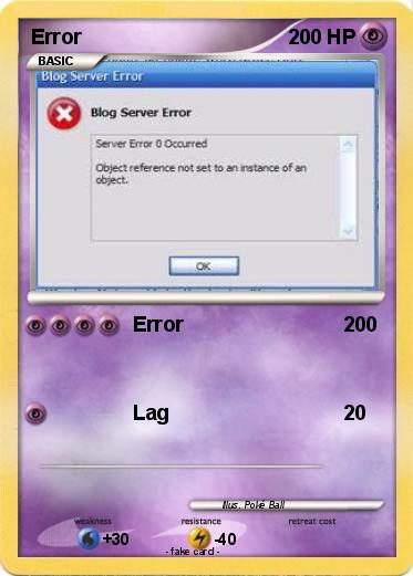 Pokemon Error