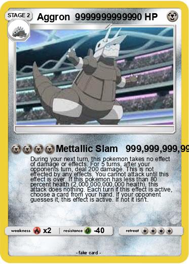 Pokemon Aggron  99999999999