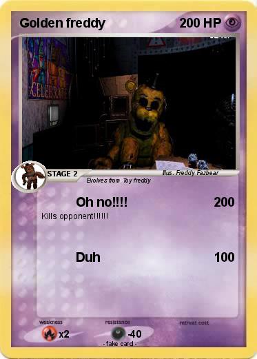 Pokemon Golden freddy