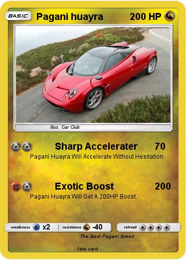 Pokemon Pagani huayra