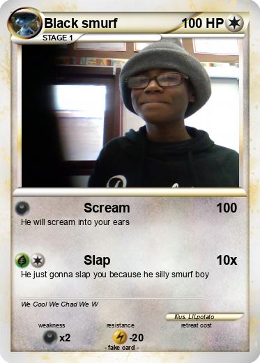 Pokemon Black smurf