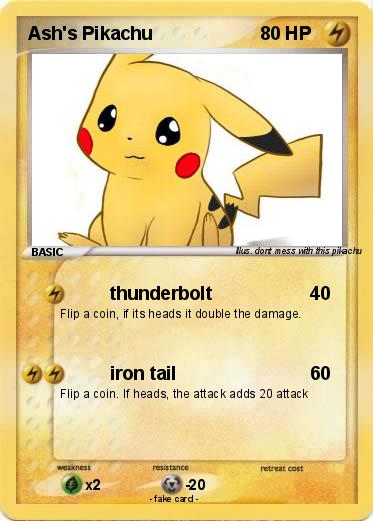Pokemon Ash's Pikachu