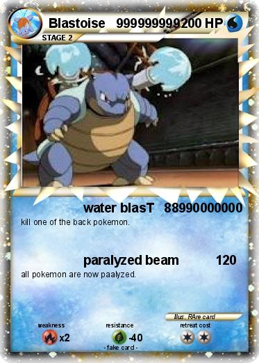 Pokemon Blastoise   999999999