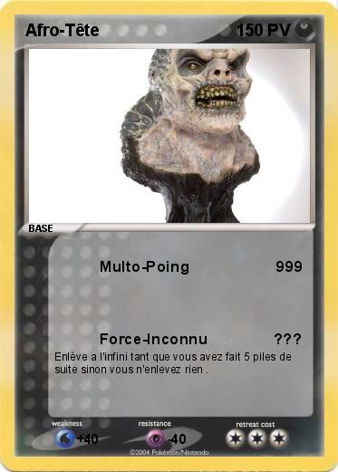 Pokemon Afro-Tête