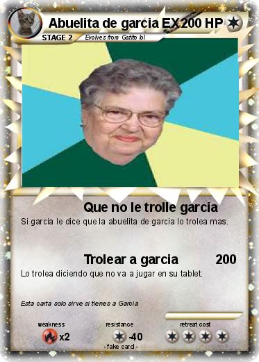 Pokemon Abuelita de garcia EX