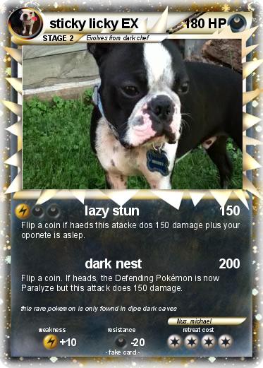 Pokemon sticky licky EX