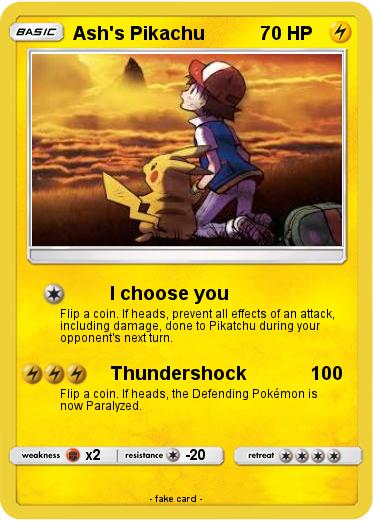 Pokemon Ash's Pikachu