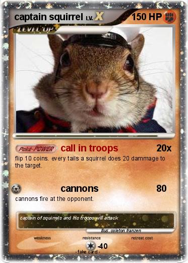 Pokemon captain squirrel