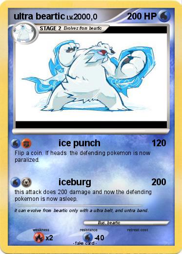 Pokemon ultra beartic
