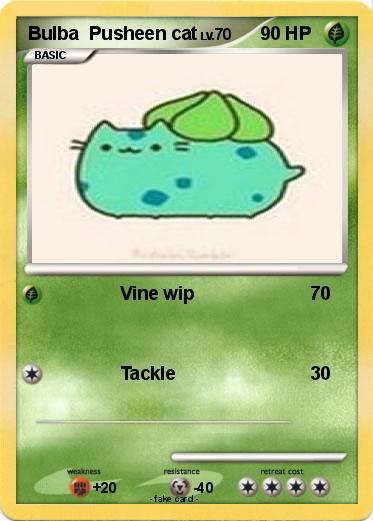 Pokemon Bulba  Pusheen cat