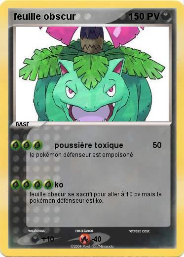 Pokemon feuille obscur
