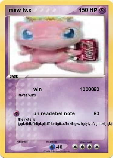 Pokemon mew lv.x