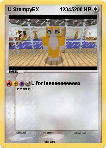 Pokemon U StampyEX              12345