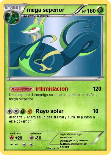 Pokemon mega seperior