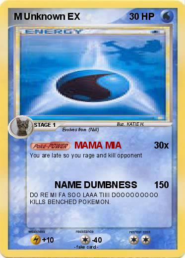 Pokemon M Unknown EX