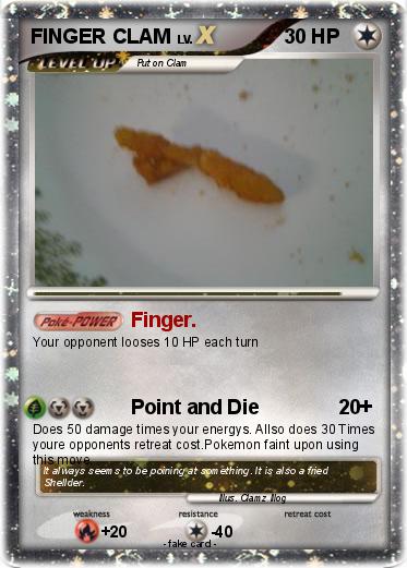 Pokemon FINGER CLAM