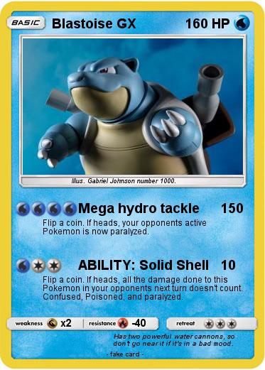 Pokemon Blastoise GX