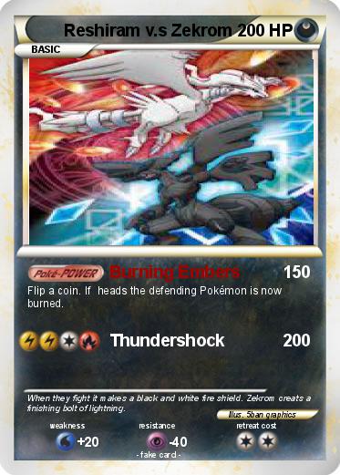 Pokemon Reshiram v.s Zekrom
