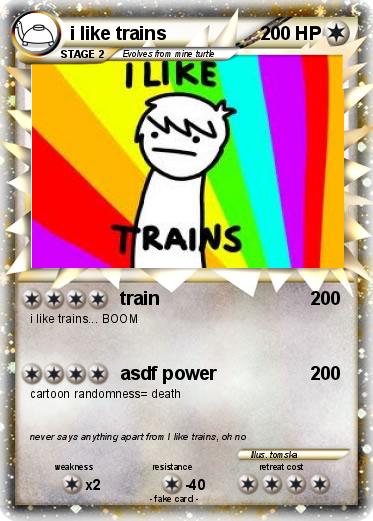 Pokemon i like trains