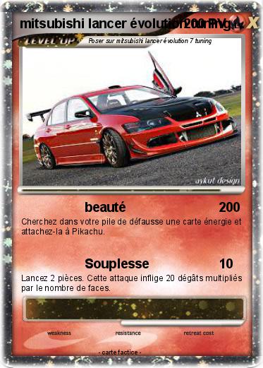 Pokemon mitsubishi lancer évolution tuning