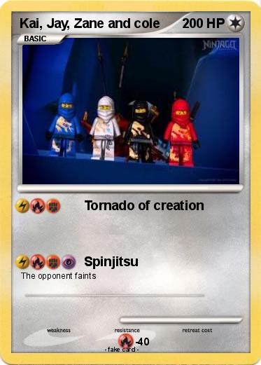 Pokemon Kai, Jay, Zane and cole