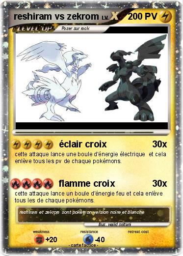 Pokemon reshiram vs zekrom