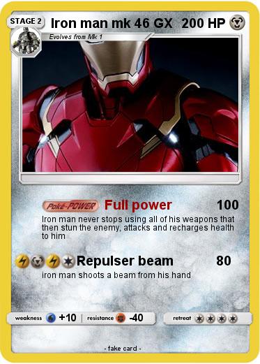 Pokemon Iron man mk 46 GX