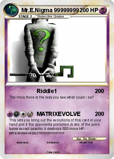 Pokemon Mr.E.Nigma 99999999