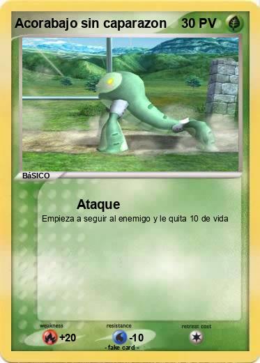Pokemon Acorabajo sin caparazon